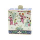 A Chinese porcelain tea canister,