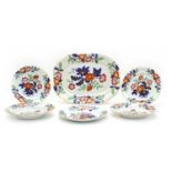 A Victorian Ridgway's Ironstone part dinner service