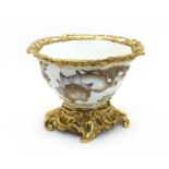 A Continental bowl on stand,