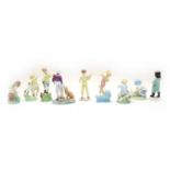 Seven Royal Worcester porcelain children,