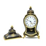 A lacquered bracket clock by Zenith,