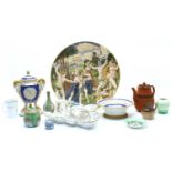 A collection of decorative ceramics,