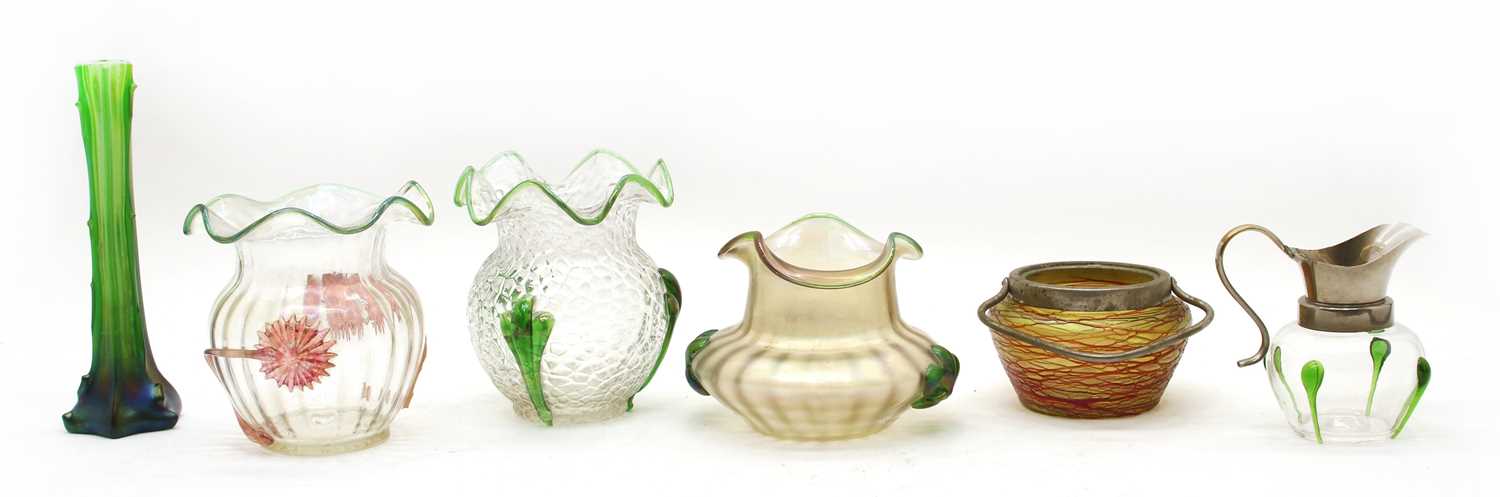 An early 20th century Kralik Martele vases, - Image 2 of 2