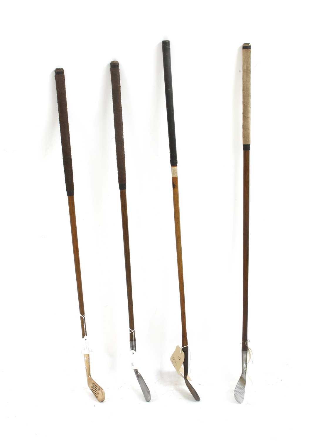 A mixed collection of four vintage hickory shafted golf clubs, - Image 3 of 3