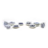 Meissen coffee cups and saucers,