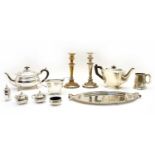 A large collection of silver plated wares,