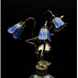 A silver & enamel bouquet of harebells, by Sarah Jones,