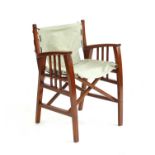 A set of four 'Starbay' rosewood finish folding directors chairs,