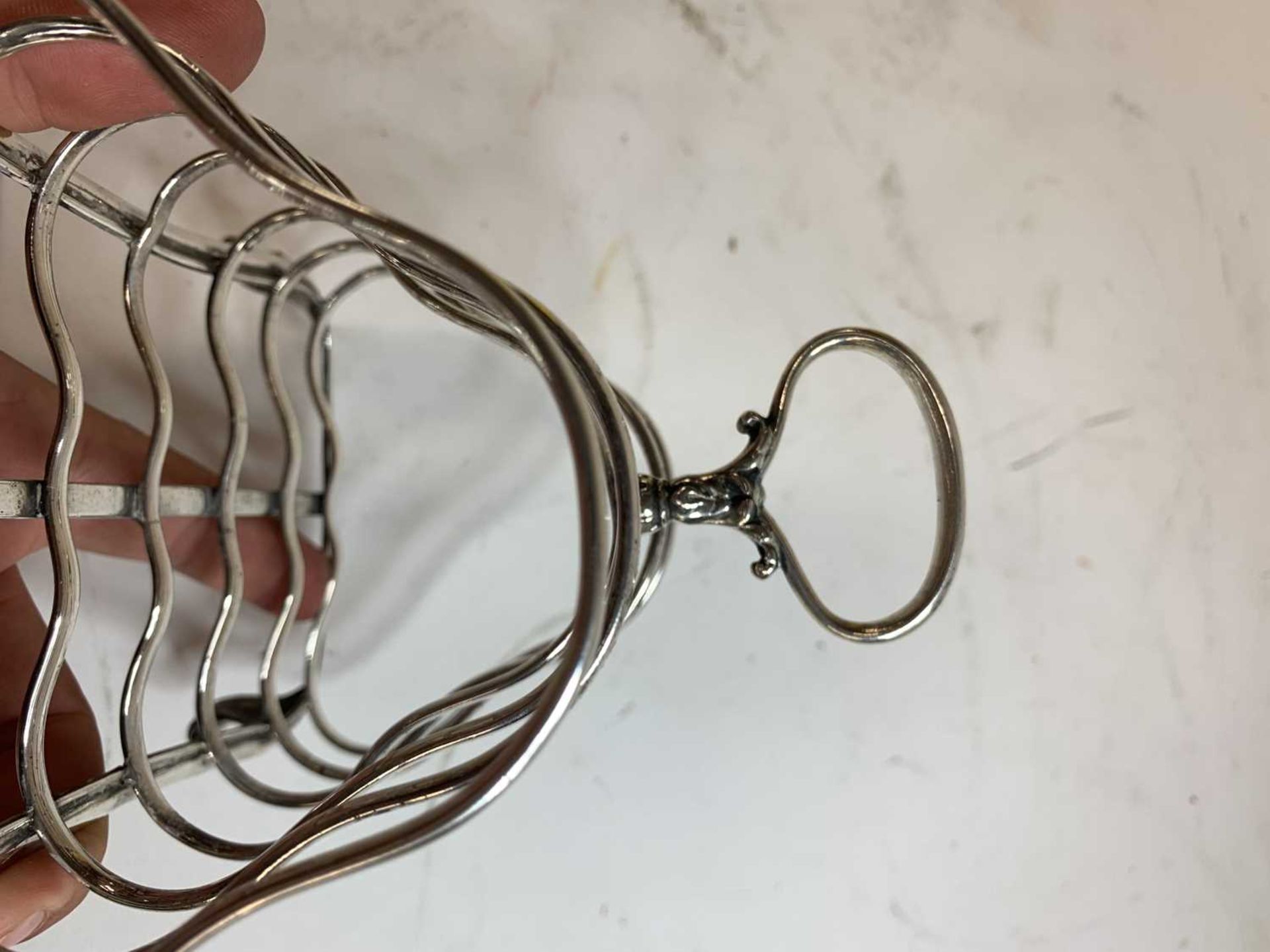 A Victorian six-division toast rack, - Image 3 of 11