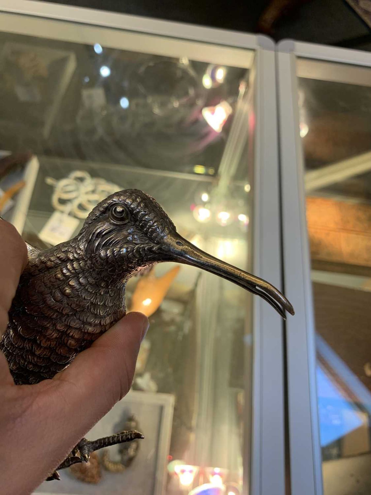 A large Continental silver model of a cock pheasant, - Image 5 of 15