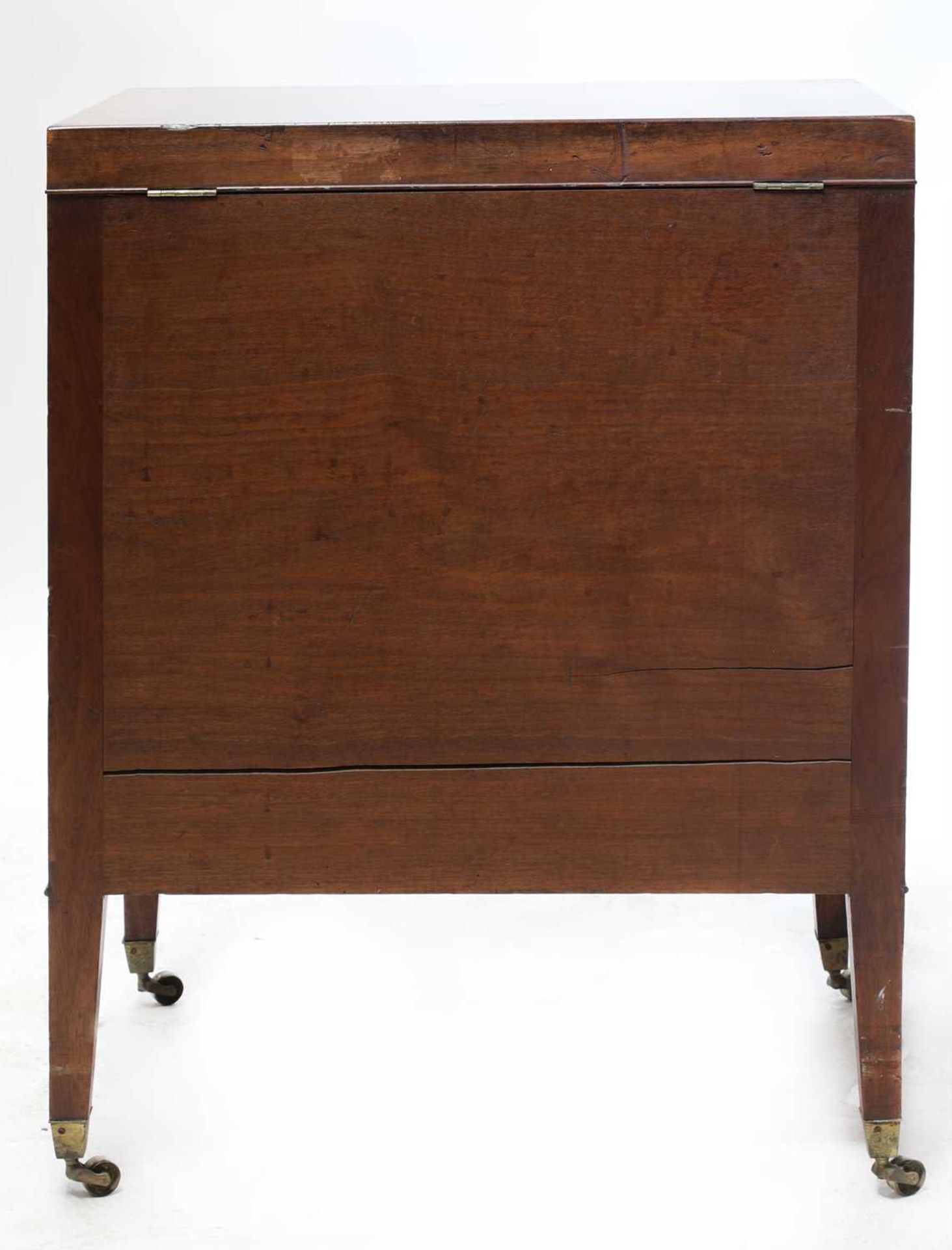 A mahogany campaign-type dressing chest, - Image 8 of 8