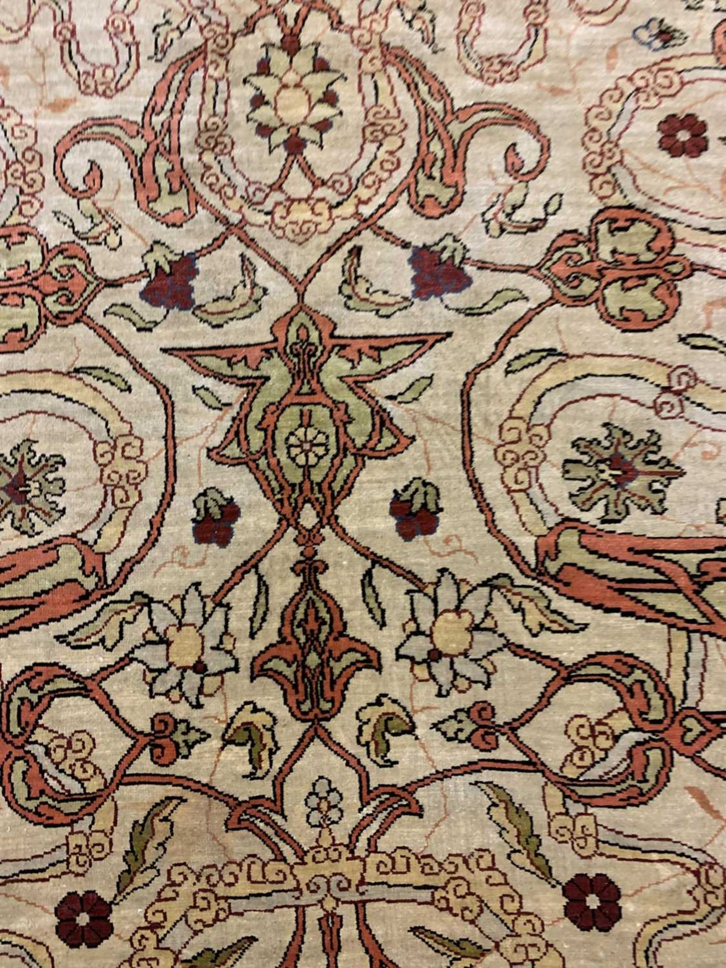 A Turkish silk Hereke rug, - Image 8 of 17