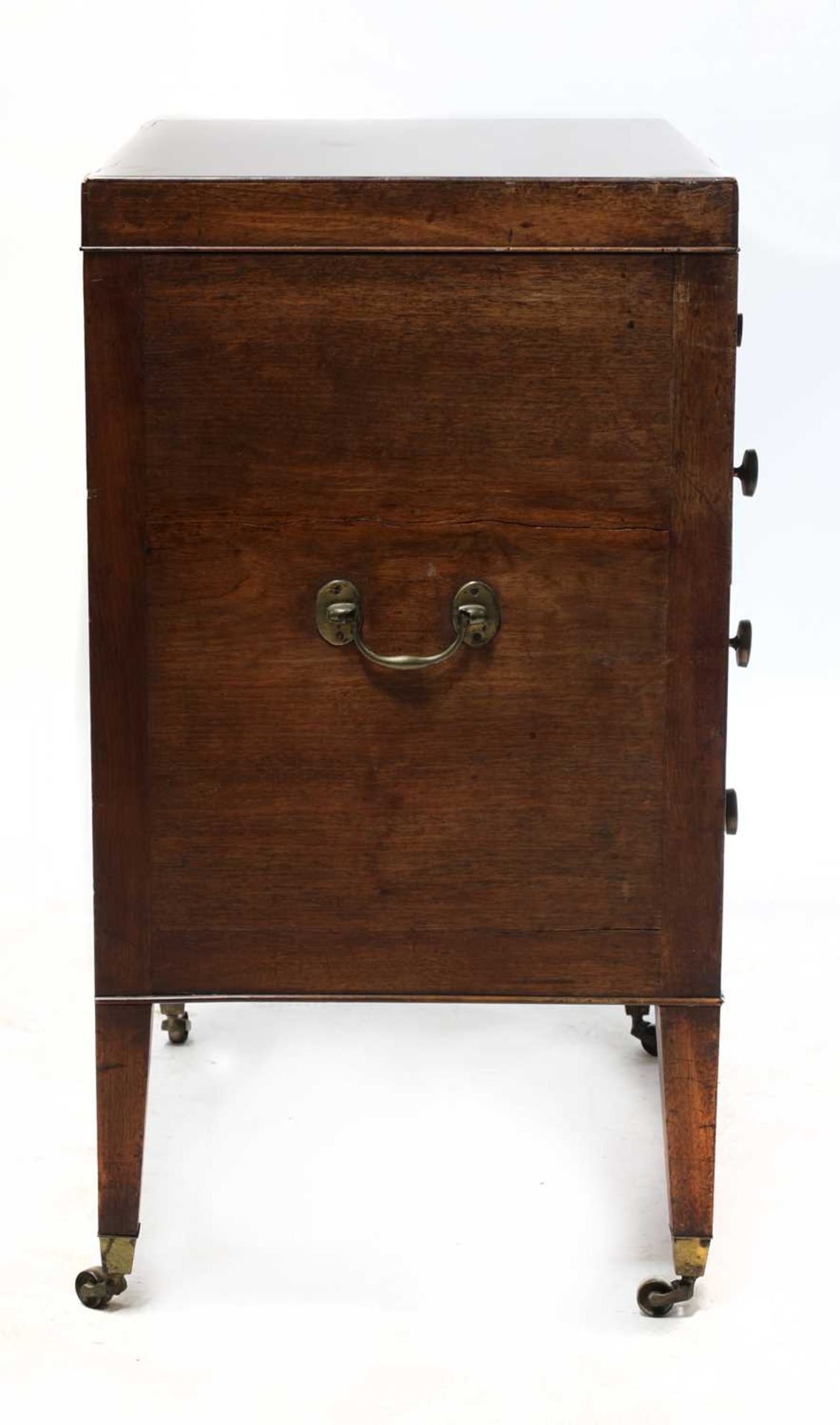 A mahogany campaign-type dressing chest, - Image 2 of 8