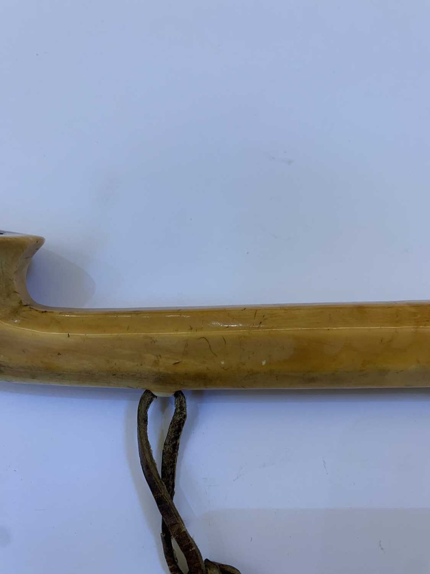 A rare mammoth ivory pipe, - Bild 6 aus 24