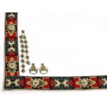 A large Victorian needlework border or table edge,