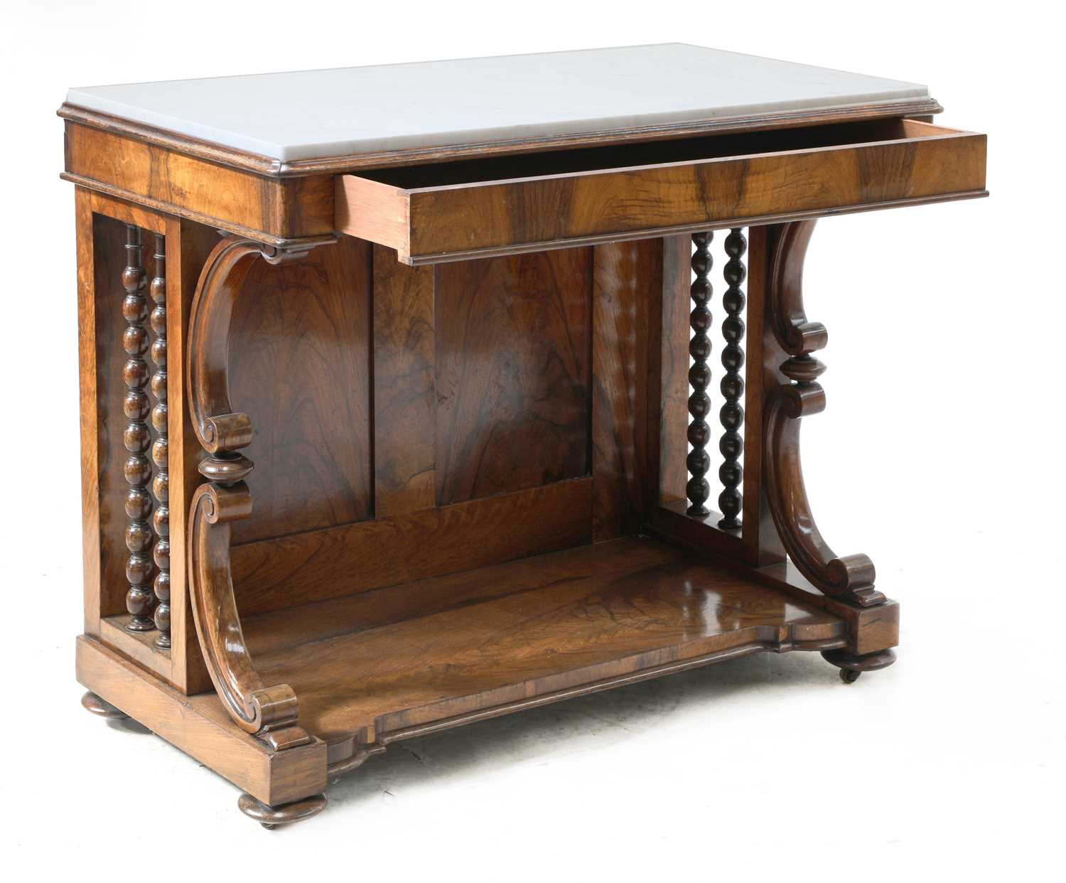 A Victorian rosewood console table, - Image 3 of 6