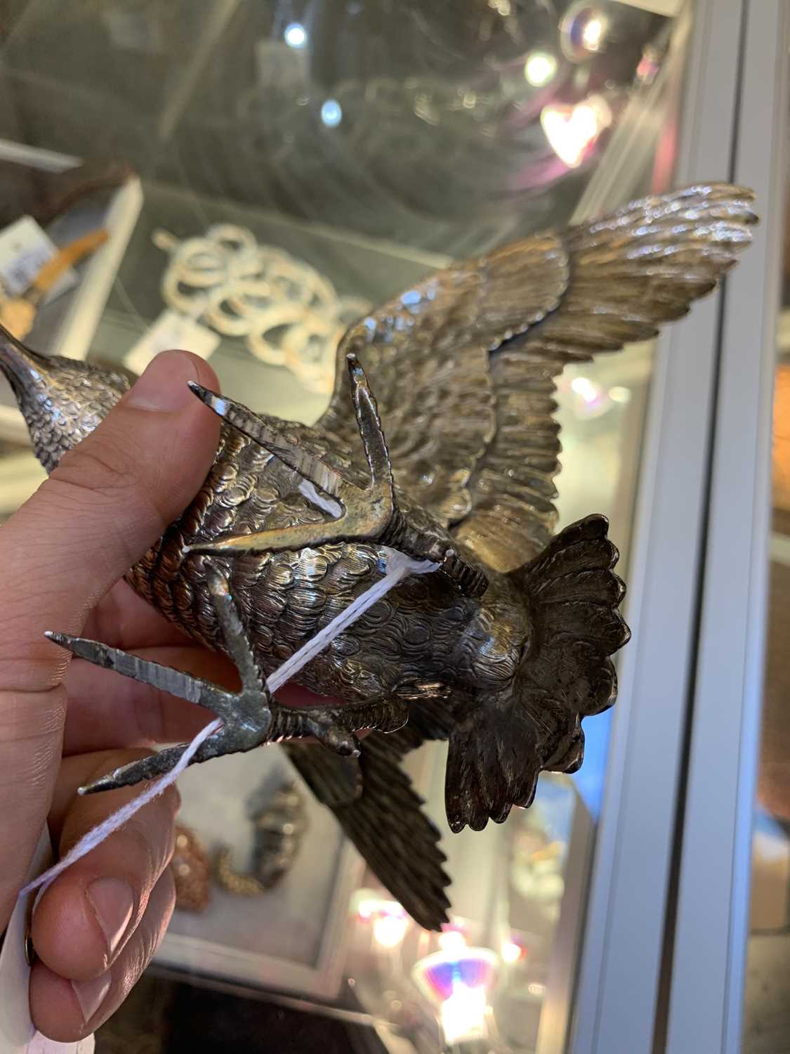 A large Continental silver model of a cock pheasant, - Image 14 of 15