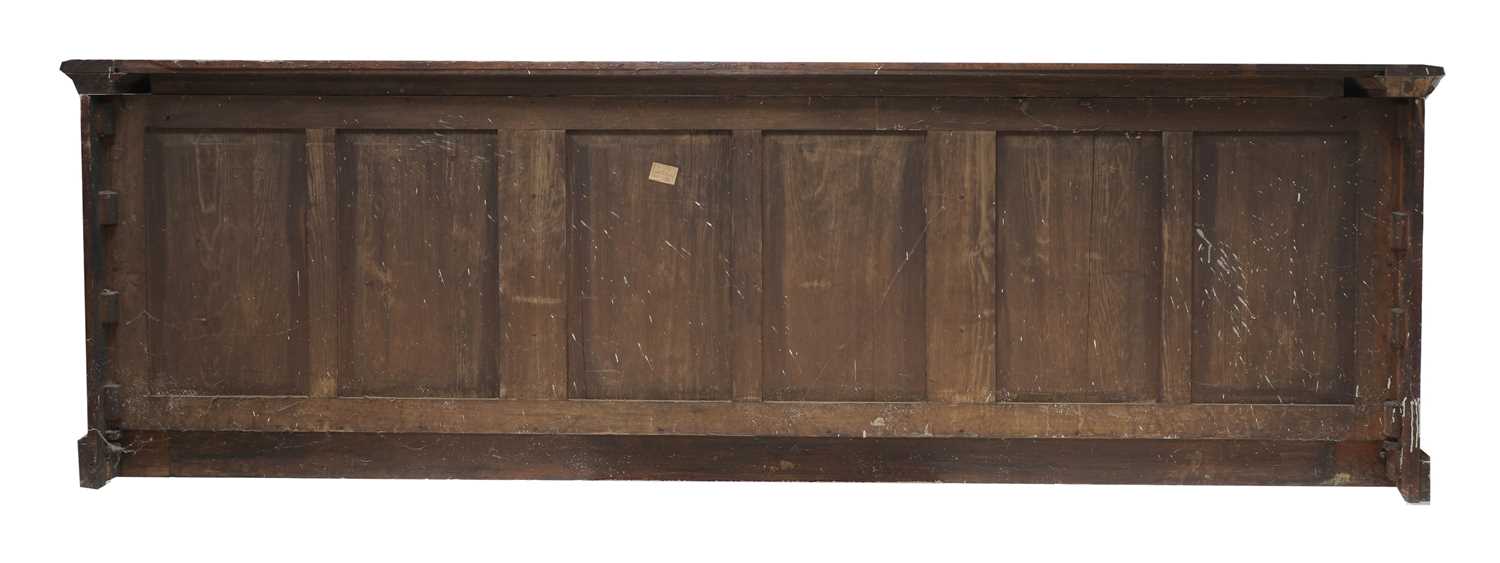 A Victorian oak dwarf bookcase, - Image 3 of 5