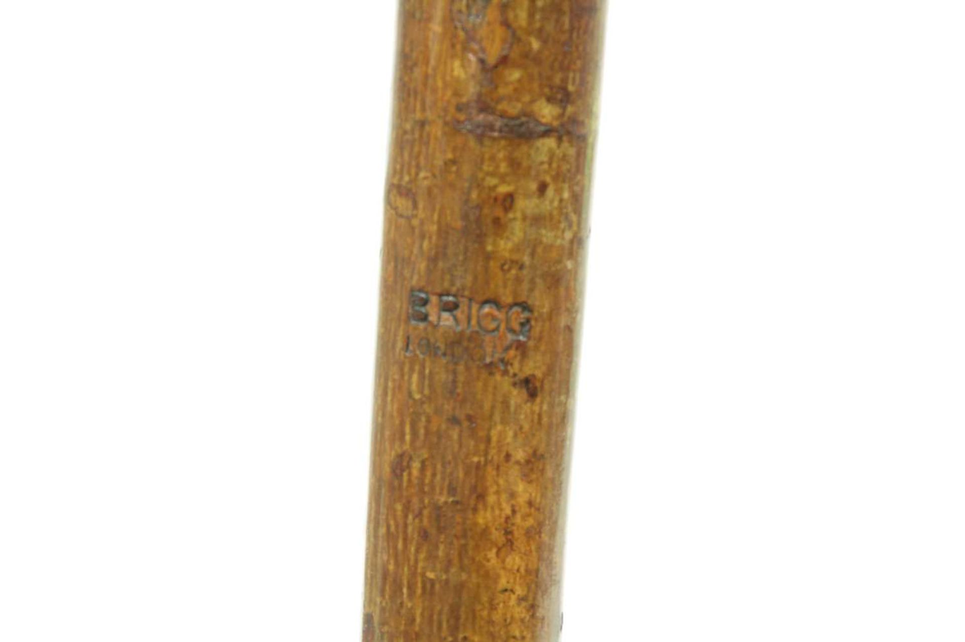 A Brigg carved bloodhound walking stick - Bild 6 aus 6