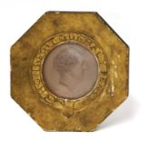 A metallic proof medallion of George IV,