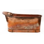 A French copper bathtub,