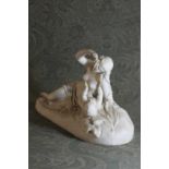 A Copeland Parian figure group,