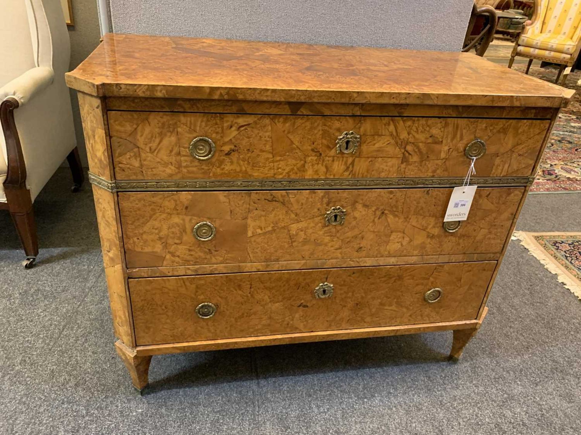 A Baltic burr walnut commode, - Image 11 of 22