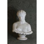 A Copeland Parian bust after the antique,