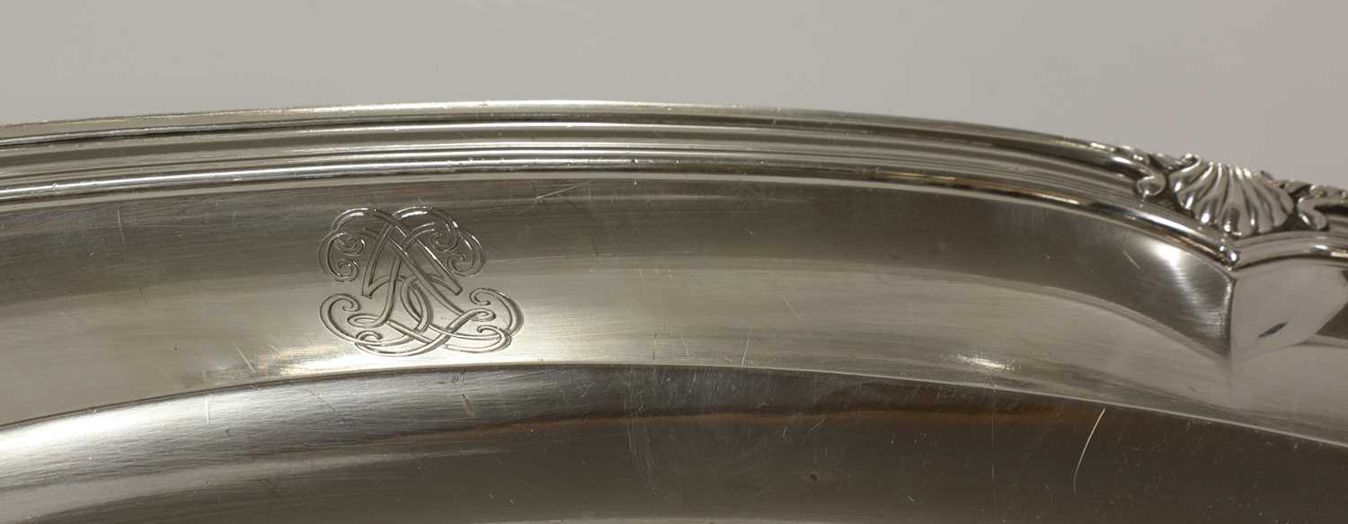 A pair of French sterling silver serving dishes, - Image 2 of 3