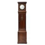 A French gilt-mounted mahogany quarter striking longcase clock,