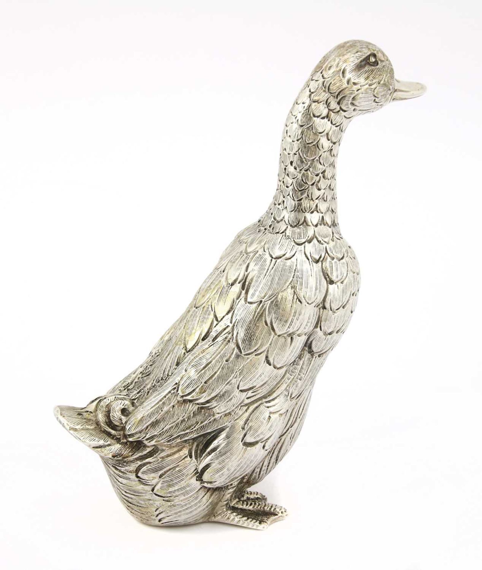 A Continental silver model of an Indian runner duck, - Bild 2 aus 3