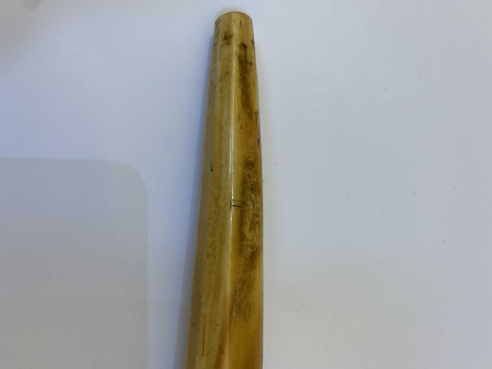 A rare mammoth ivory pipe, - Bild 15 aus 24