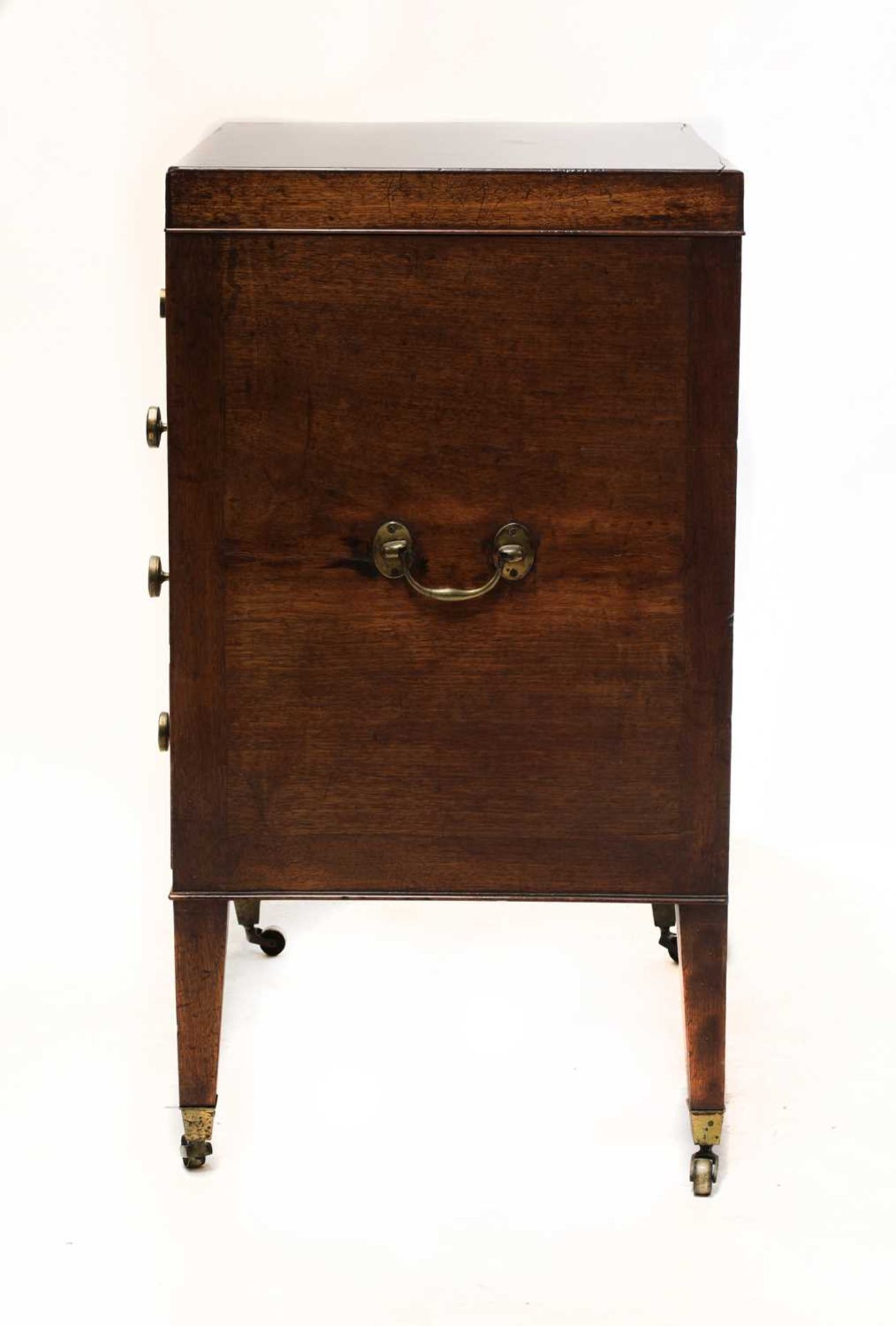 A mahogany campaign-type dressing chest, - Image 3 of 8