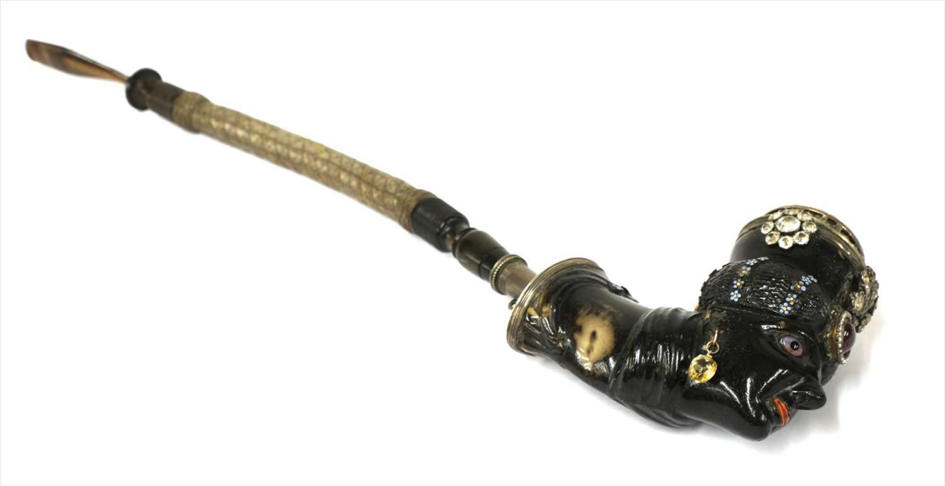 A fine Austrian carved wood end pipe, - Image 2 of 32