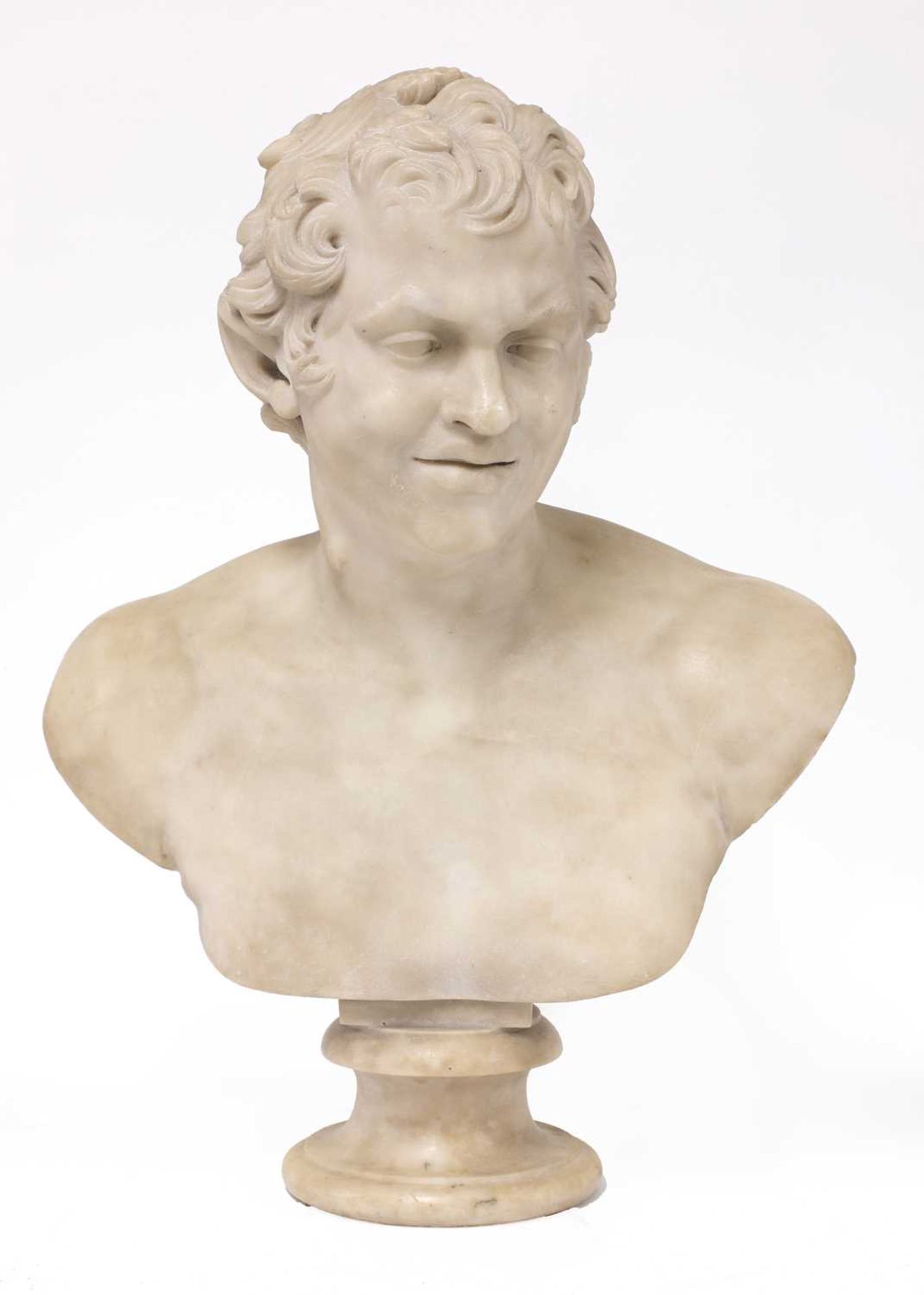 An Italian carved marble bust,