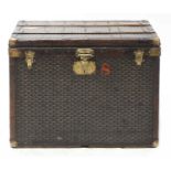 A Goyard steamer trunk,