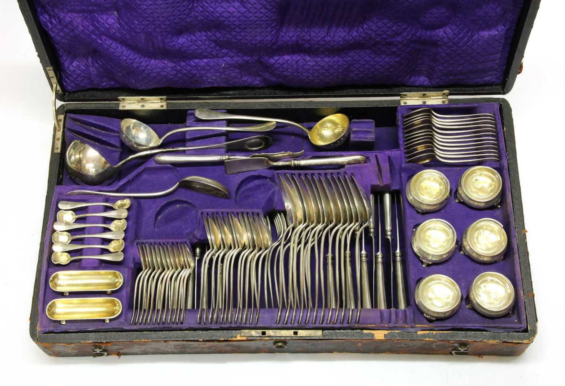 An Austrian silver cutlery set, - Image 3 of 4