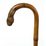 A Swaine & Adeney hare walking stick,