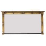 A George IV gilt framed overmantel mirror,