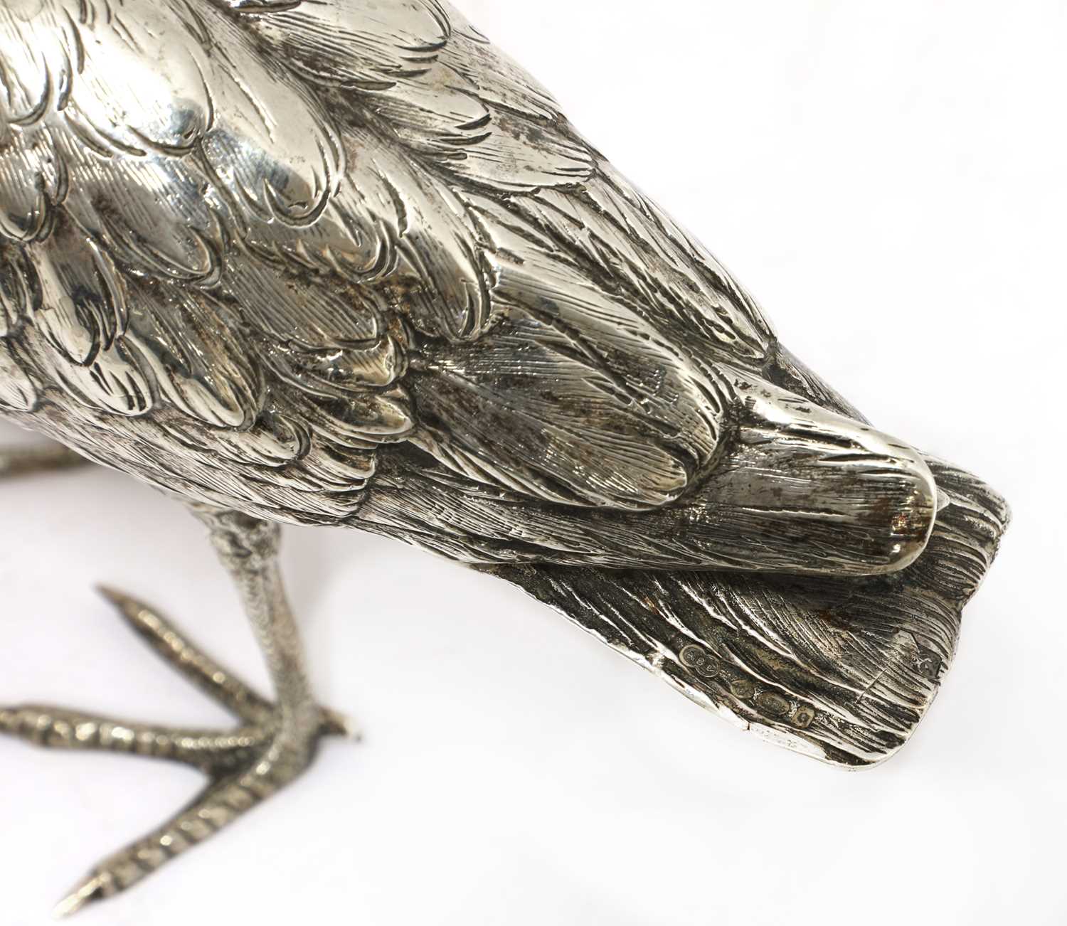 A Continental silver model of a lapwing, - Image 4 of 4