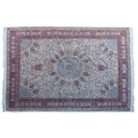 A wool and silk Isfahan rug