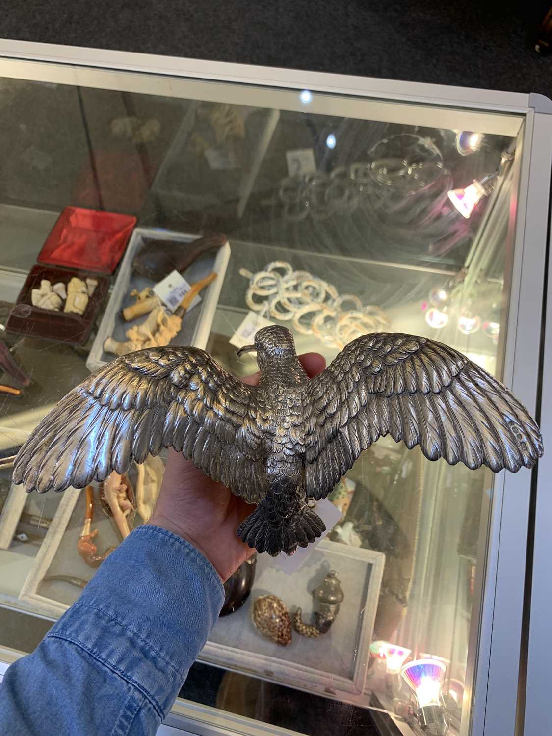 A large Continental silver model of a cock pheasant, - Image 6 of 15
