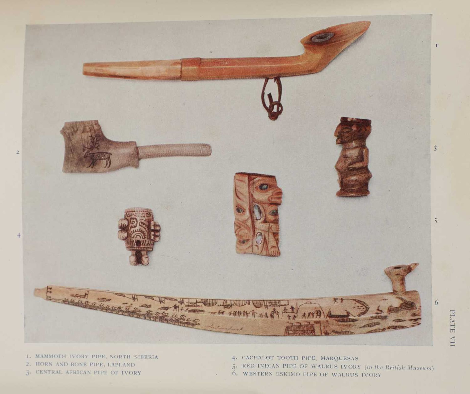 A rare mammoth ivory pipe, - Bild 4 aus 24