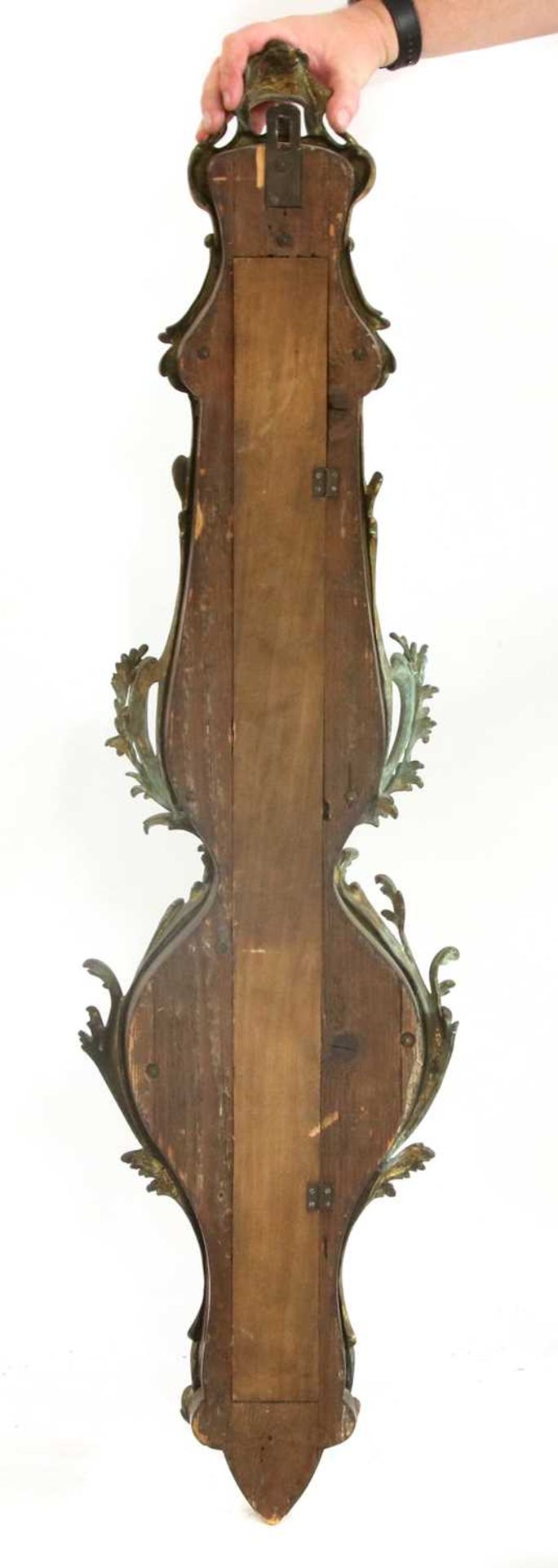 A French Louis XV-style kingwood barometer, - Image 2 of 2