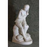 A Minton Parian figure,