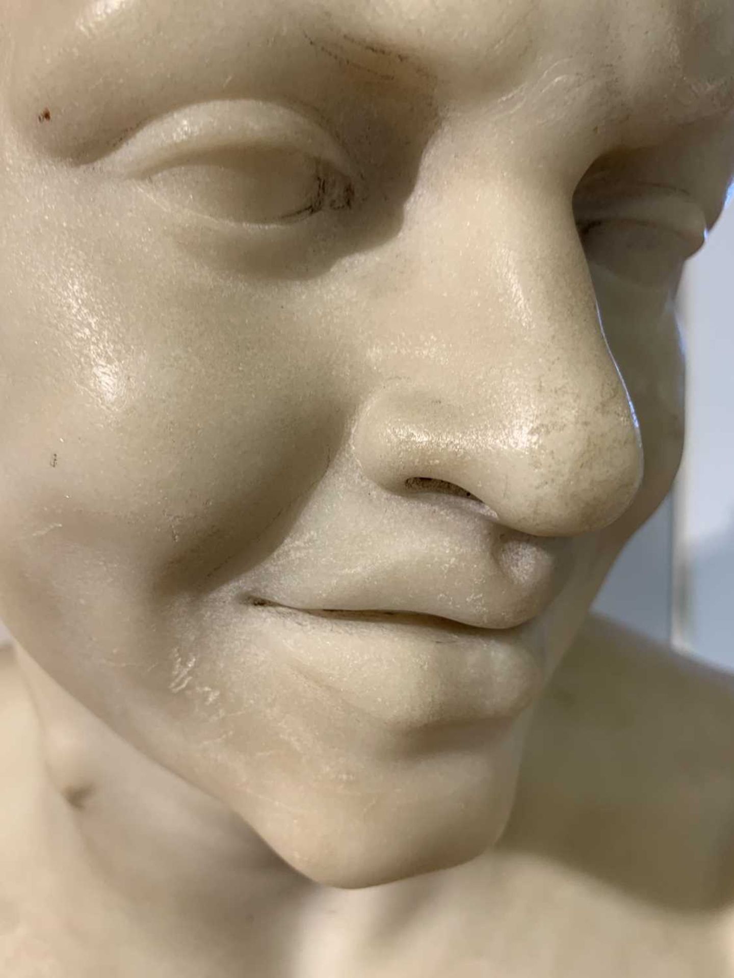 An Italian carved marble bust, - Bild 13 aus 23