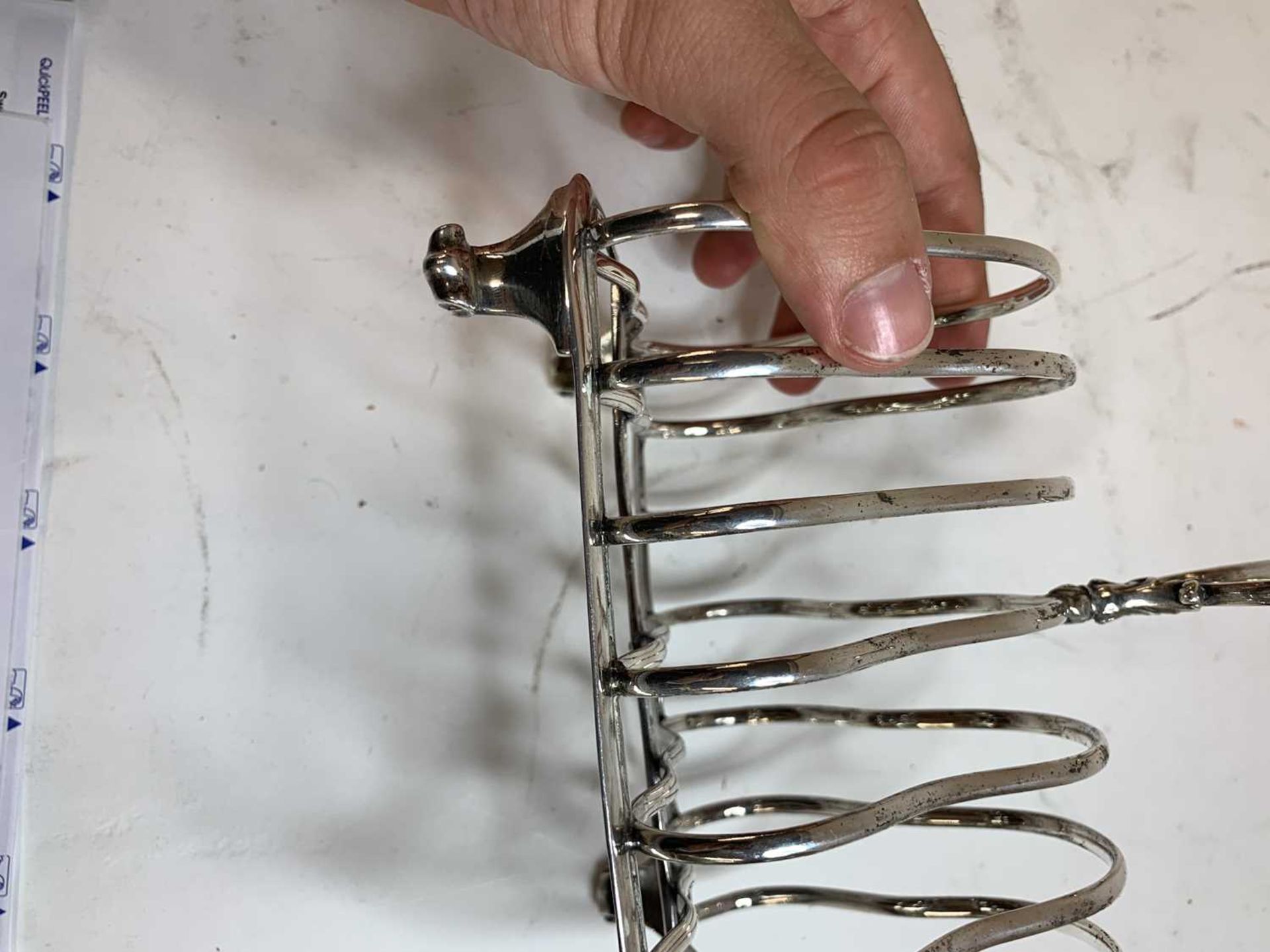 A Victorian six-division toast rack, - Bild 7 aus 11