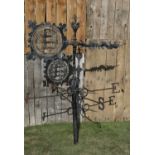 A Victorian wrought and cast iron weathervane,