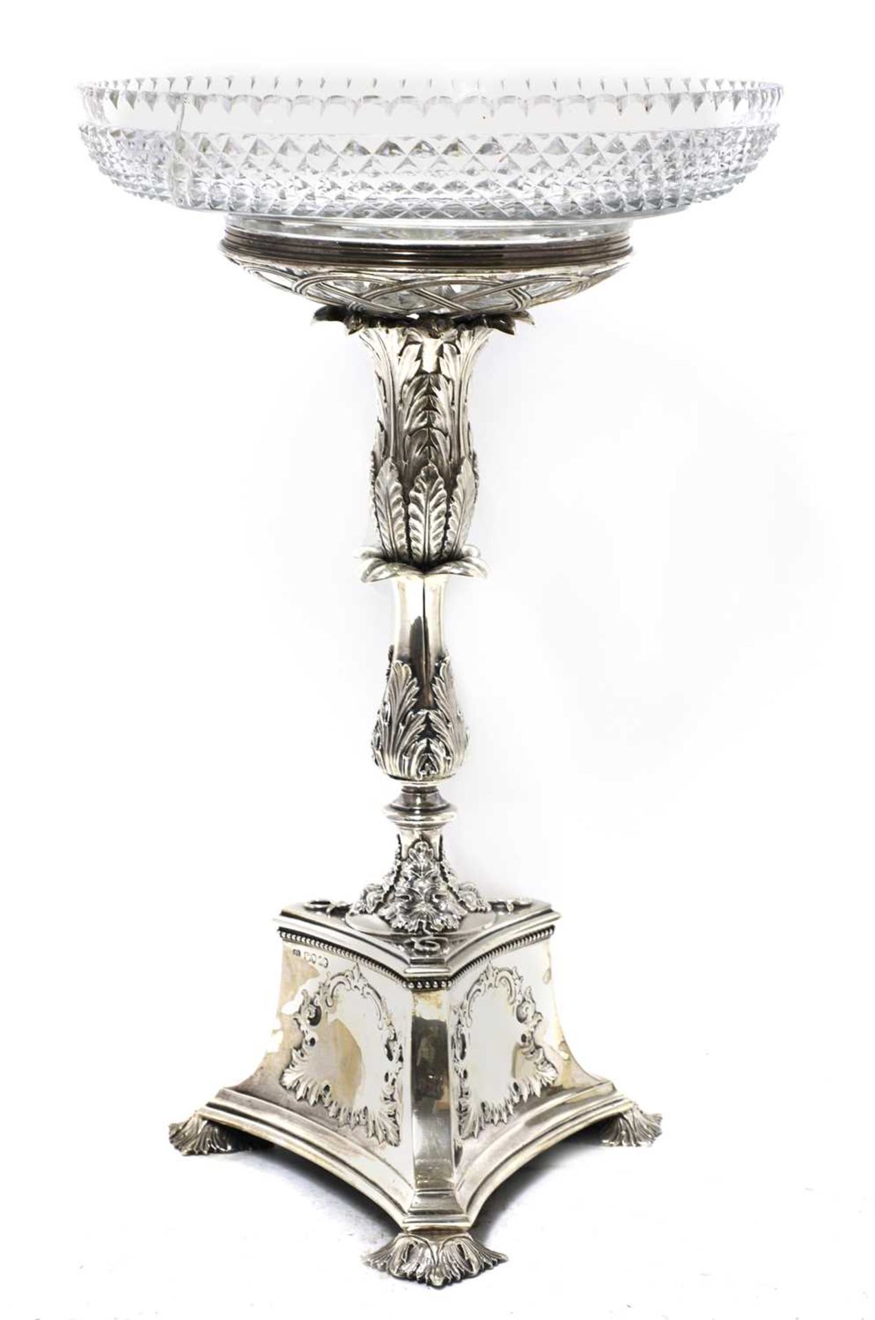 A Victorian silver epergne, - Image 2 of 8