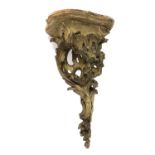 A rococo corner wall bracket,